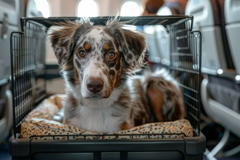Comment voyager avec un chien en avion ?